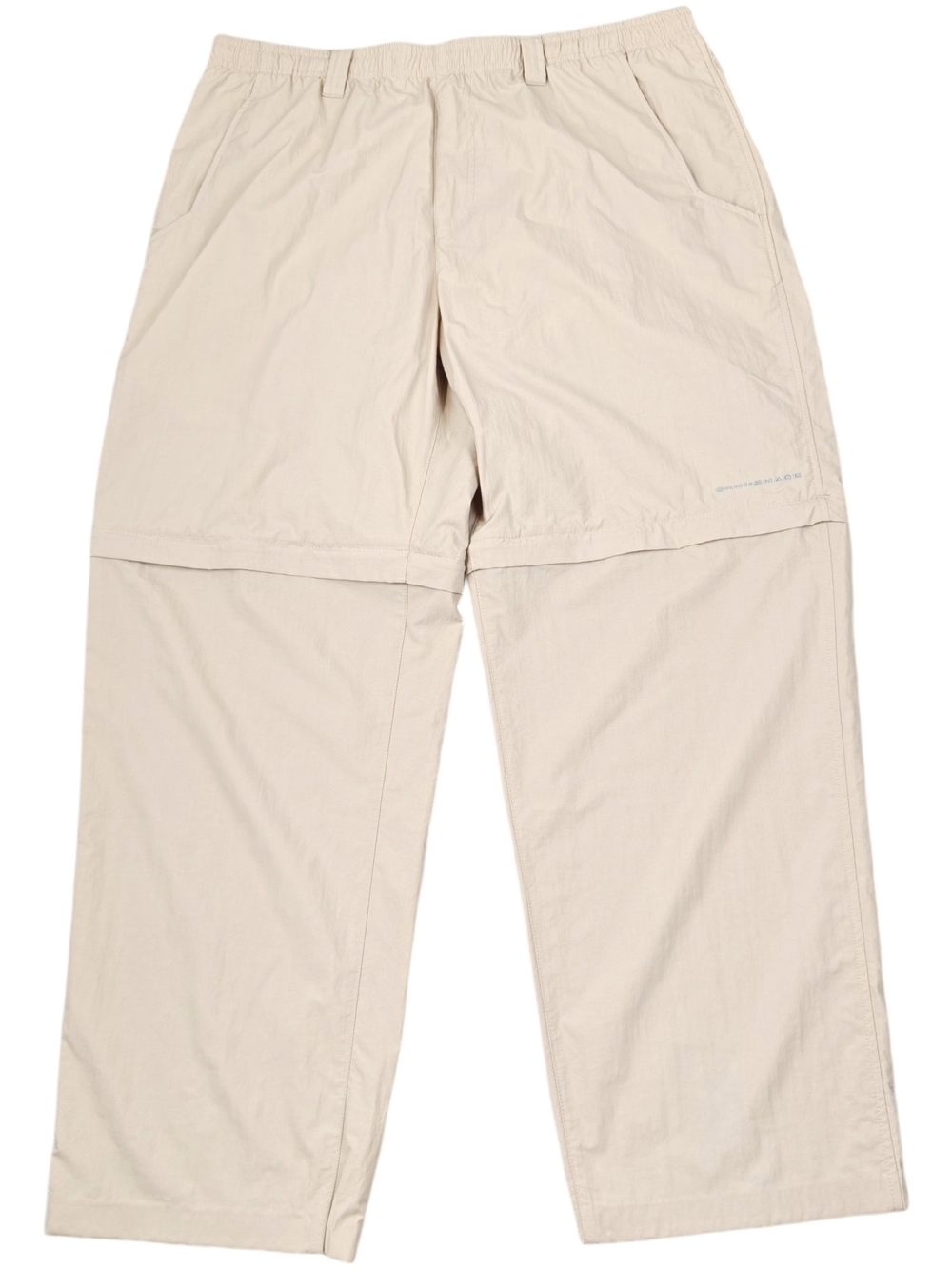 Columbia PFG Convertible Pants Mens Large / Hemmed 28 Inseam Nylon Khaki